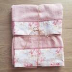 COPPIA DI ASCIUGAMANI ROSA
