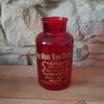 VASO IN VETRO ROSSO
