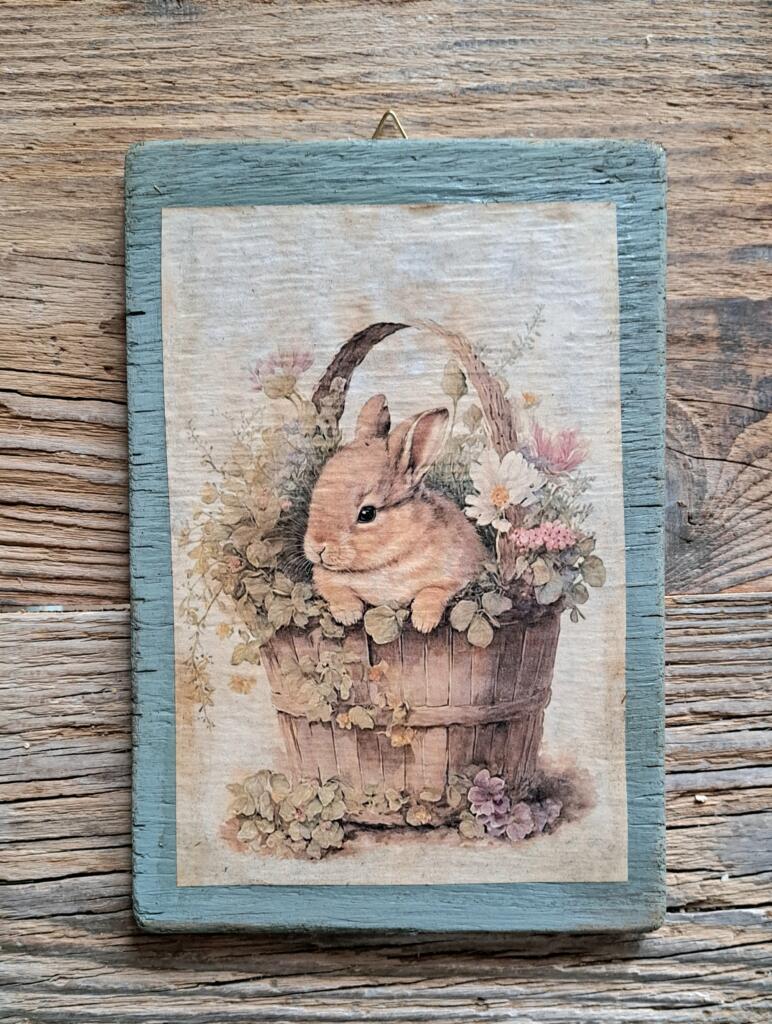 Magnolia - Country & Brocante - QUADRETTO CONIGLIETTO VERDE 1 QUADRETTO CONIGLIETTO VERDE