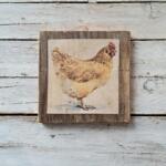 QUADRETTO CON GALLINA