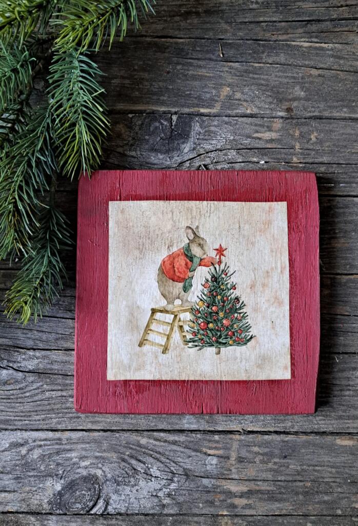 Magnolia - Country & Brocante - QUADRETTO NATALE ALBERO 1 QUADRETTO NATALE ALBERO