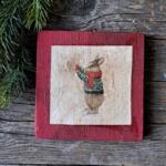 QUADRETTO NATALE ROSSO