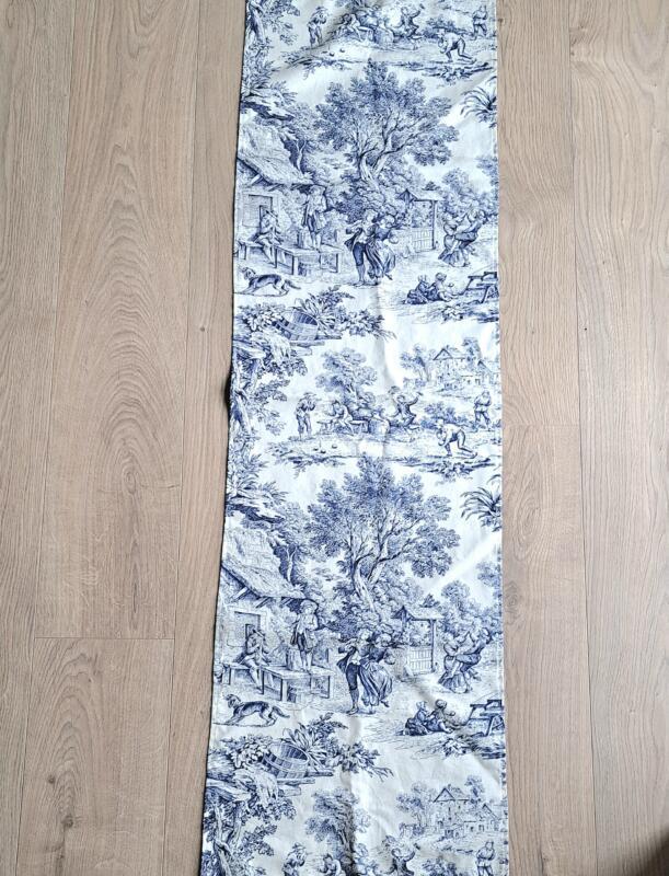 RUNNER TOILE DE JOUY BLU