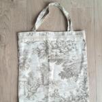 BORSA SHOPPER TOILE DE JOUY BEIGE
