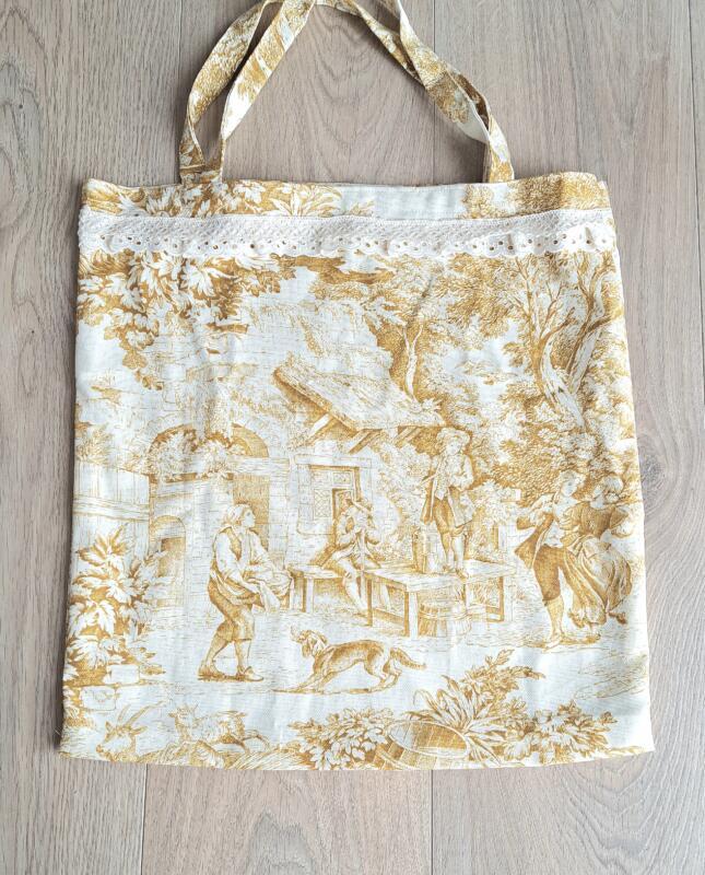BORSA SHOPPER TOILE DE JOUY OCRA