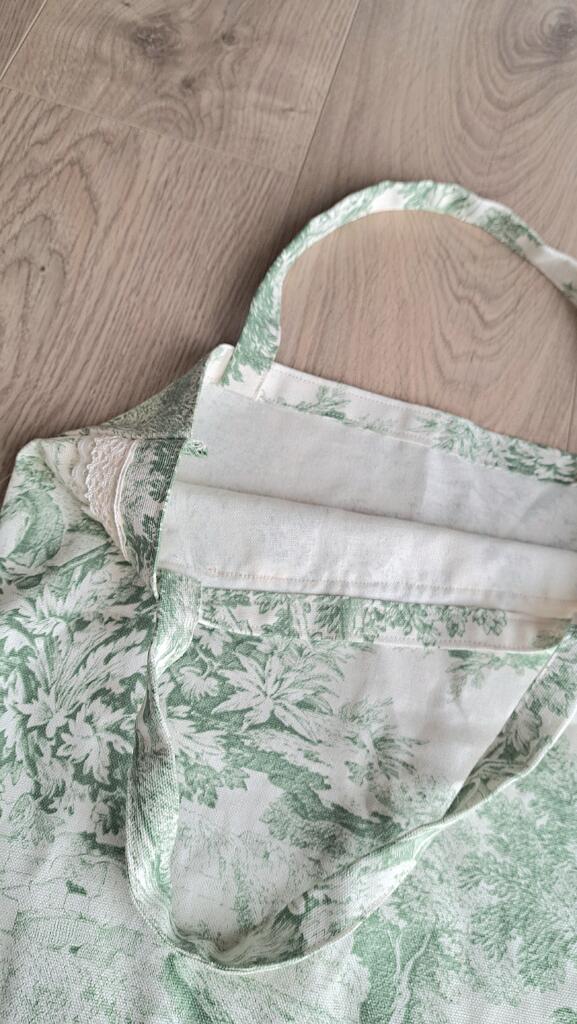 Magnolia - Country & Brocante - BORSA SHOPPER TOILE DE JOUY VERDE 2 BORSA SHOPPER TOILE DE JOUY VERDE - immagine 2