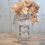 VASO IN VETRO DECORATO A MANO