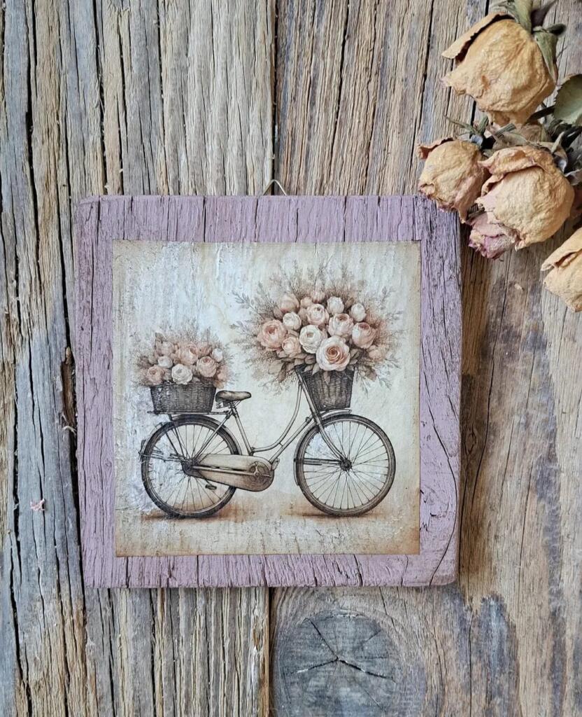 Magnolia - Country & Brocante - QUADRETTO BICICLETTA 1 QUADRETTO BICICLETTA
