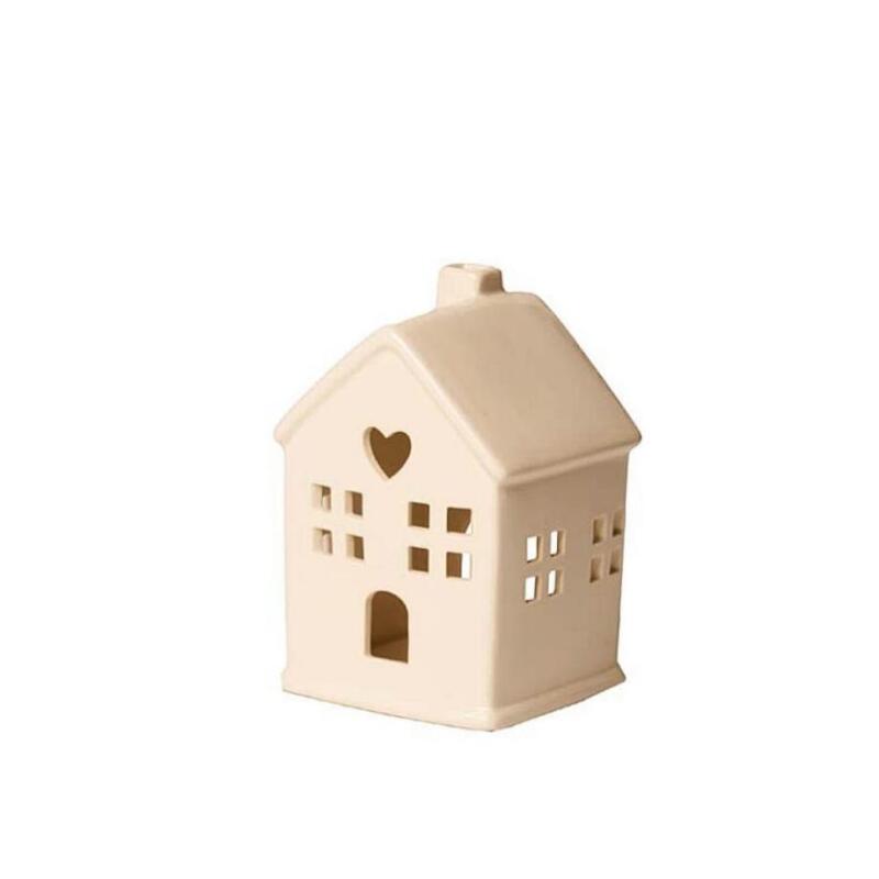 CASETTA IN CERAMICA BIANCA PICCOLA