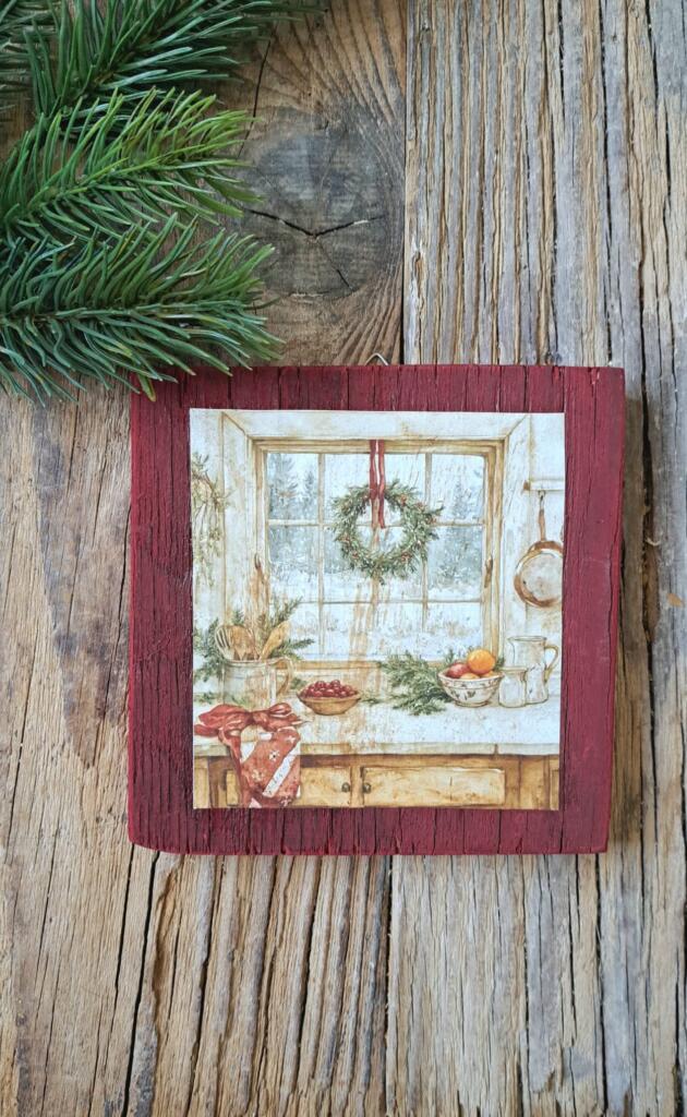 Magnolia - Country & Brocante - QUADRETTO NATALE ROSSO 1 QUADRETTO NATALE ROSSO