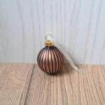 MINI PALLINA DI NATALE IN VETRO MARRONE