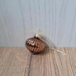 MINI PALLINA DI NATALE IN VETRO MARRONE