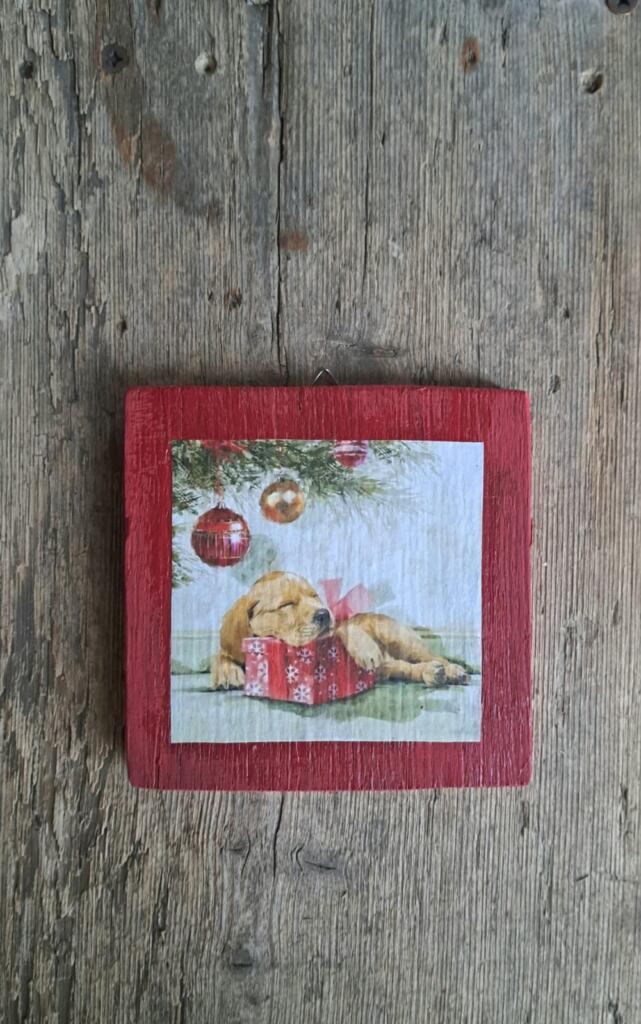 Magnolia - Country & Brocante - QUADRETTO CAGNOLINO 1 QUADRETTO CAGNOLINO
