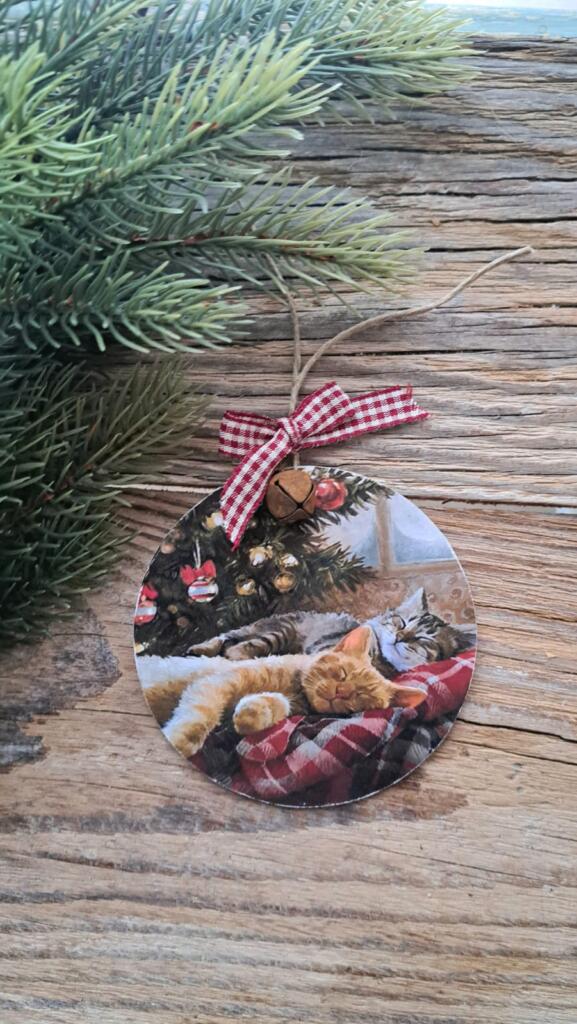 Magnolia - Country & Brocante - DECORAZIONE DI NATALE GATTINI 1 DECORAZIONE DI NATALE GATTINI