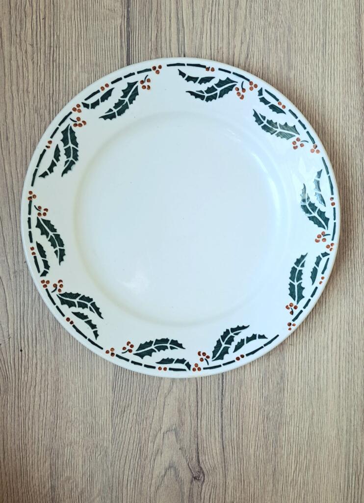 Magnolia - Country & Brocante - PIATTO PIANO FRANCESE HOUX LUNEVILLE 1 PIATTO PIANO FRANCESE HOUX LUNEVILLE