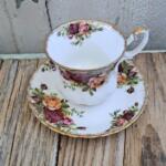 TAZZA DA CAFFE' ROYAL ALBERT OLD COUNTRY ROSES