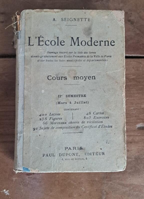 VECCHIO LIBRO FRANCESE