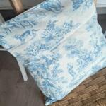 CUSCINO TOILE DE JOUY AZZURRO