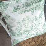 CUSCINO TOILE DE JOUY VERDE
