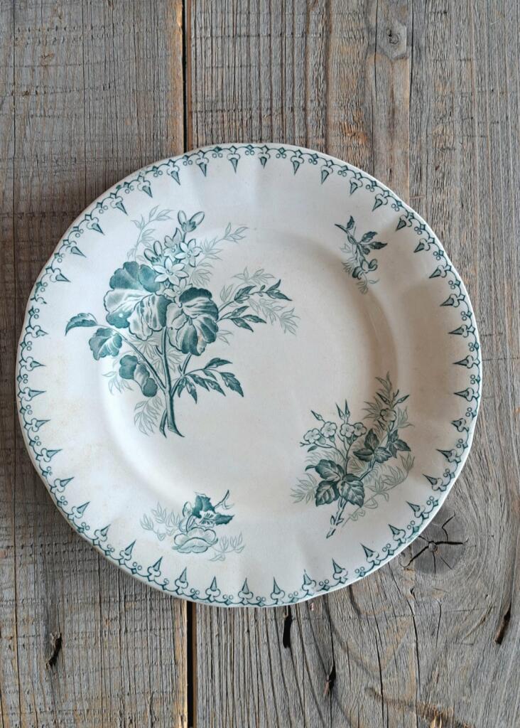 Magnolia - Country & Brocante - PIATTO DA DESSERT SARREGUEMINES FLORES 1 PIATTO DA DESSERT SARREGUEMINES FLORES