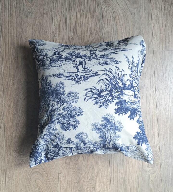 CUSCINO TOILE DE JOUY BLU