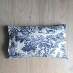 CUSCINO TOILE DE JOUY BLU RETTANGOLARE