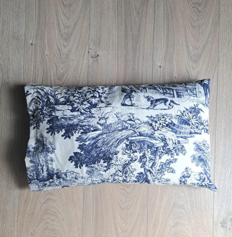 CUSCINO TOILE DE JOUY BLU RETTANGOLARE