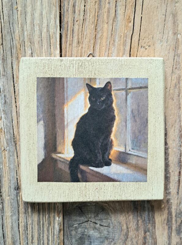 QUADRETTO GATTO NERO