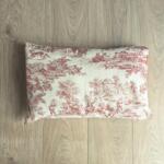 CUSCINO TOILE DE JOUY ROSSO RETTANGOLARE