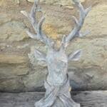 TESTA DI CERVO CON SCIARPA